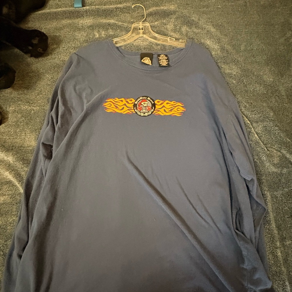 Graphic Long Sleeve Shirt in Blue